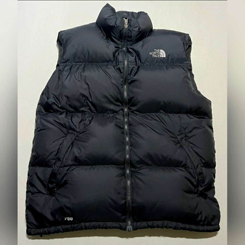 The North Face Vintage, Nuptse 700 Down Puffer Vest, Black Mens XL or Women 2XL